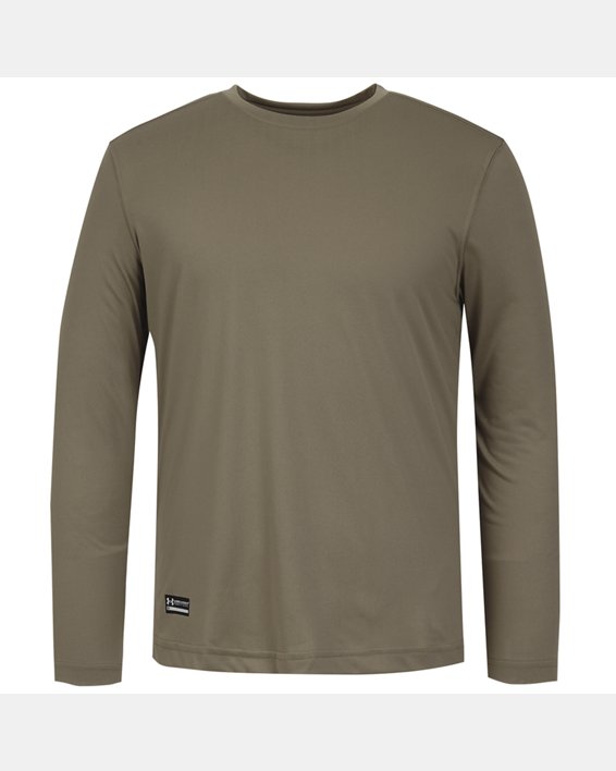 Men's Tactical UA Tech™ Long Sleeve T-Shirt in Brown image number 4